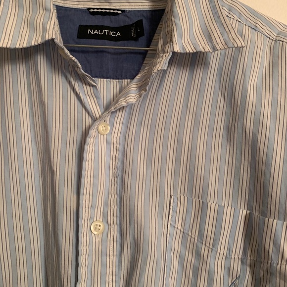 Nautica striped men’s button down - Picture 3 of 4